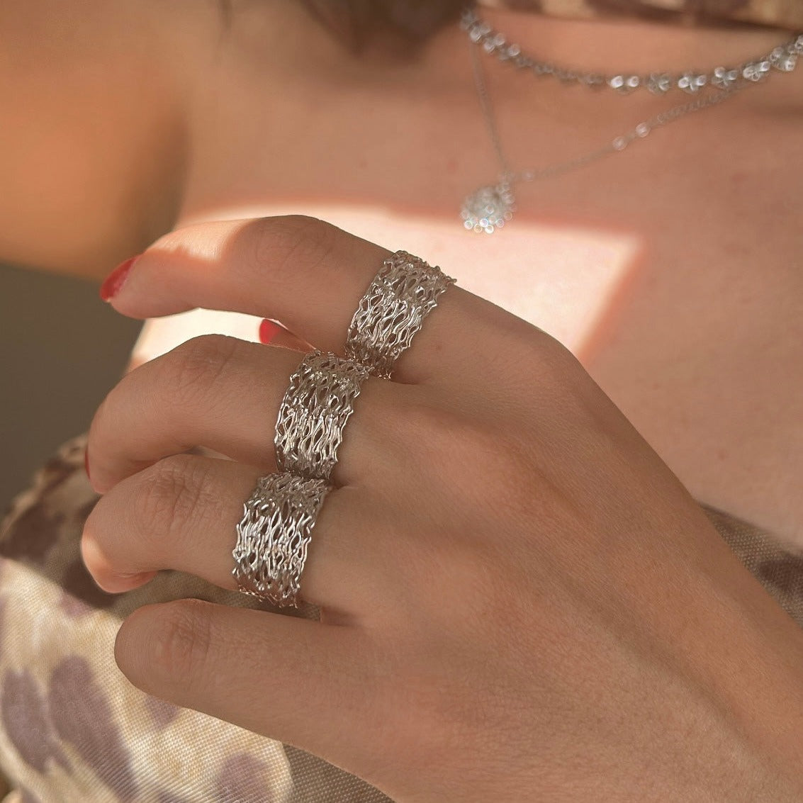Anillo ajustable plata