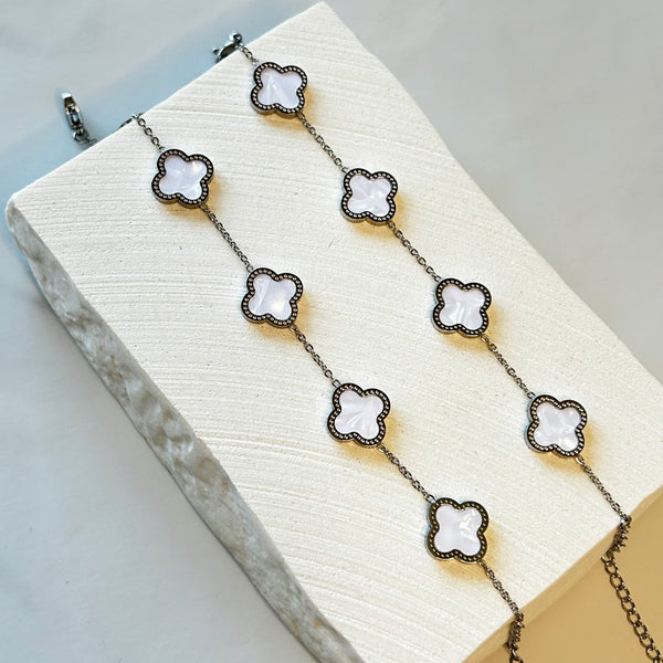 Pulsera Flor Blanca