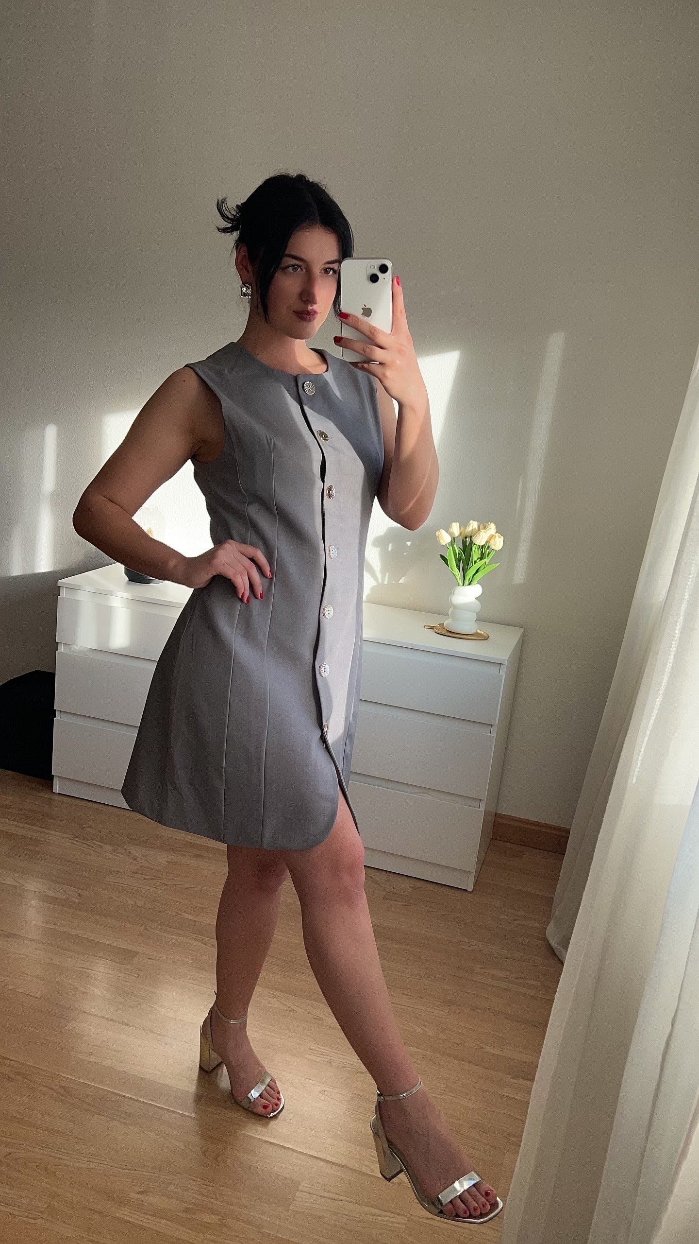 Vestido Gris