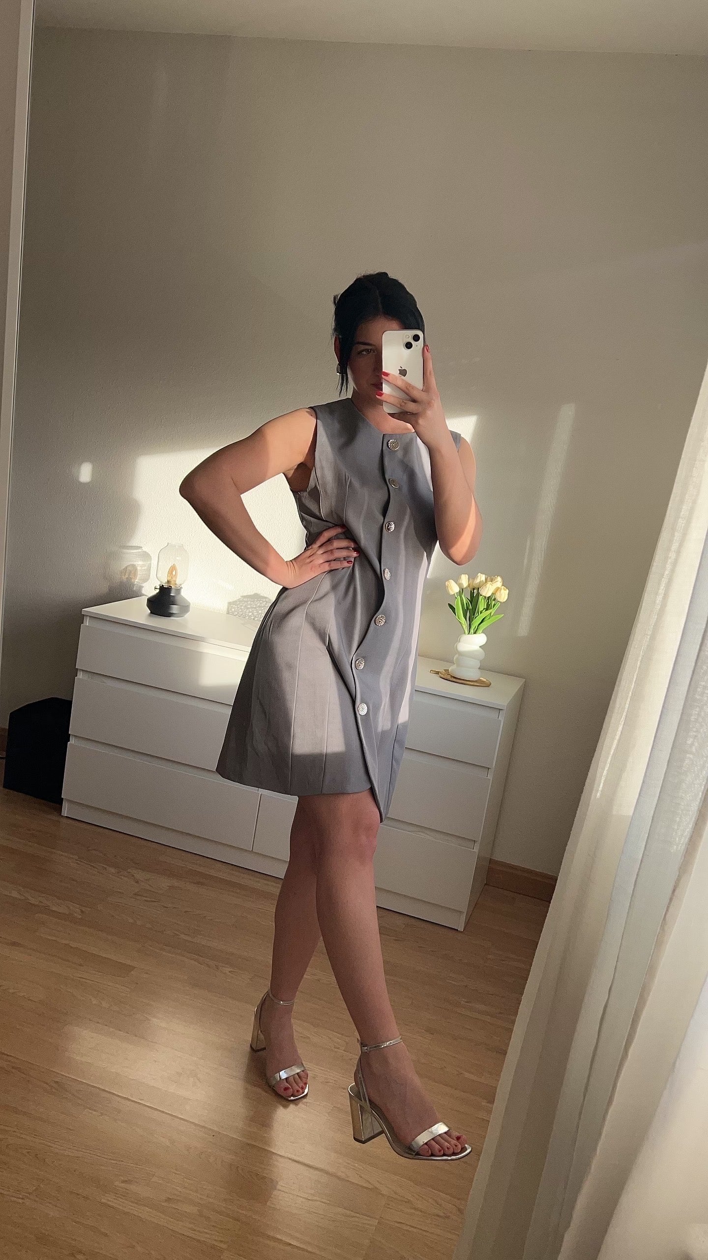 Vestido Gris