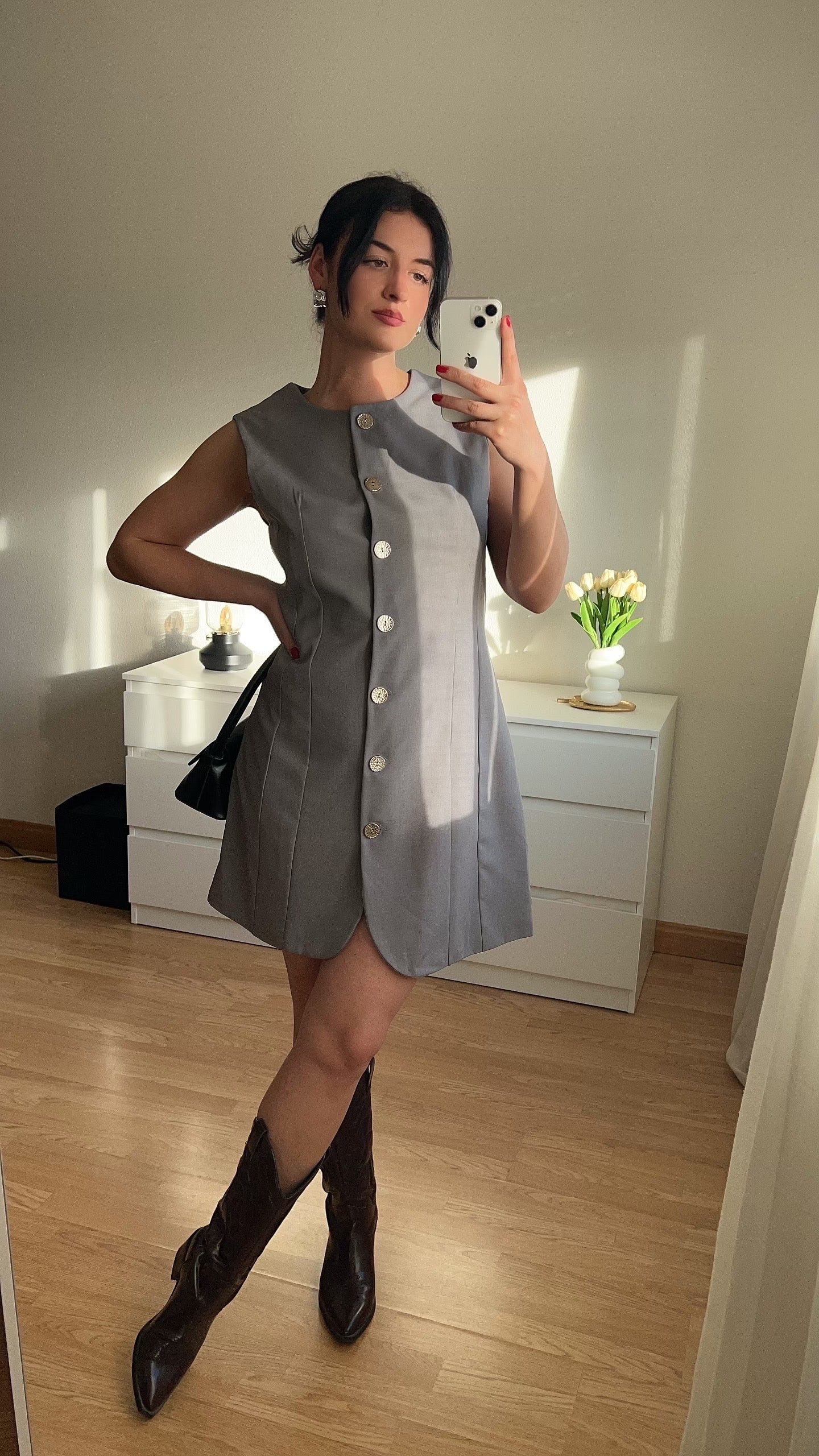 Vestido Gris