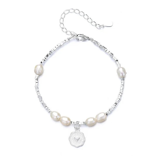 Pulsera Corazón Plata
