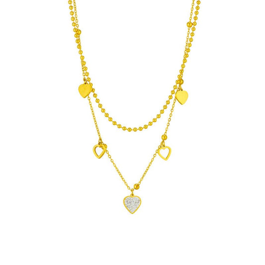 ✨ Collar Chapado en Oro 18k ✨  Descubre nuestro collar chapada en oro de 18 quilates, ideal para lucir elegante en cualquier ocasión. Con un brillo duradero y un diseño sofisticado, este collar es perfecta tanto para eventos especiales como para uso diario. Añade un toque de lujo a tu colección de joyería con este collar chapado en oro.