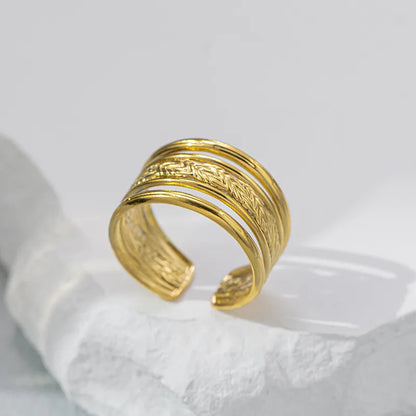  ¡Claro! Aquí tienes una versión más corta y optimizada:  ✨ Anillo Ajustable Chapado en Oro 18k ✨  Disfruta de la elegancia con nuestro anillo ajustable chapado en oro de 18 quilates. Su diseño versátil se adapta cómodamente a cualquier dedo, ofreciendo un brillo duradero. Ideal para cualquier ocasión y fácil de combinar con otras joyas. ¡Un toque de lujo imprescindible para tu colección!