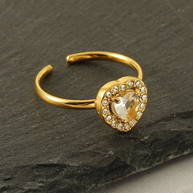 Anillo Corazón Blanco