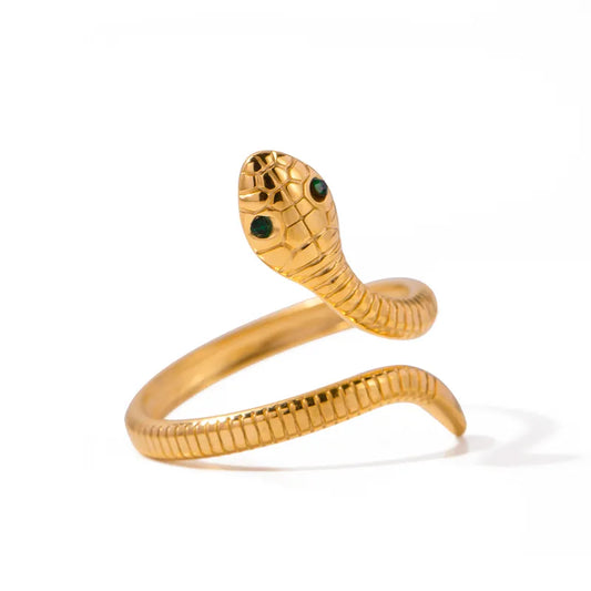 Anillo ajustable chapado en oro 18k. Anillo apto para todos los dedos. Anillo duradero